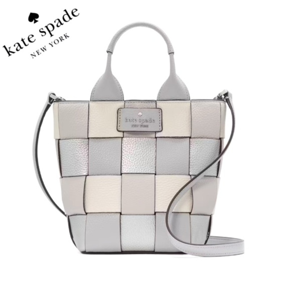 NWT KATE SPADE‎ NY Basket Metallic Mini Leather Tote